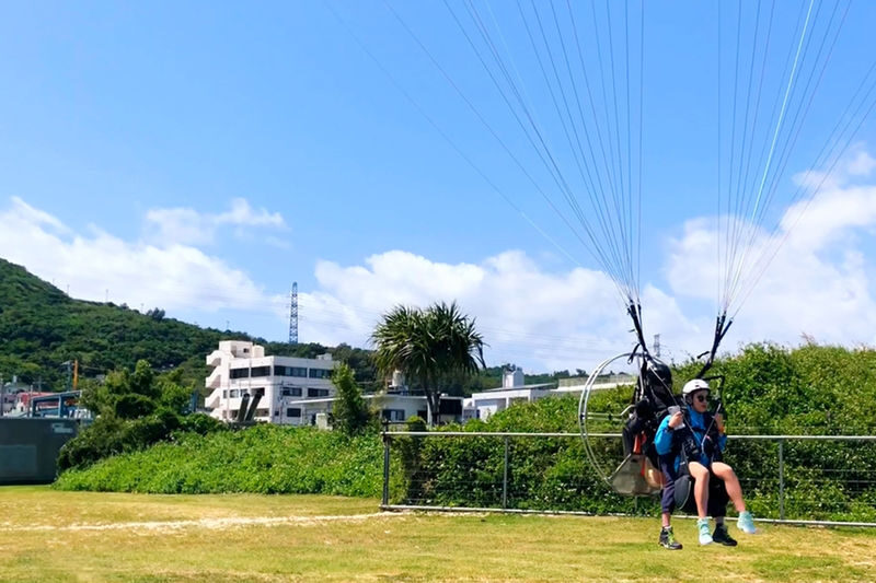 Okinawa Powered Paragliding Experience (Family Flights Available) - The run that gets you airborne