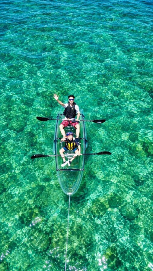 Okinawa: Sea walk experience with clear kayak in Onna Village (with GoPro filming) - What the guided paddle is really like