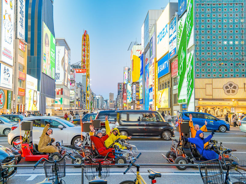 Osaka Go Karting Experience by Akiba Kart - From Shinsekai toward Tsutenkaku