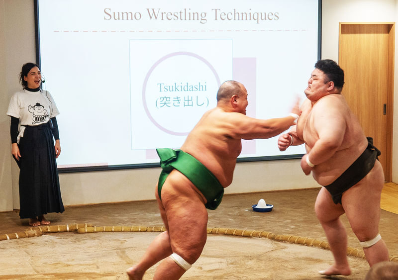 Osaka: Sumo Show with Live Match & Audience Challenge - Deciding whether to enter the ring