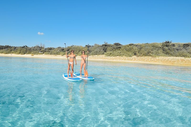 SUP & Sea Turtle Snorkeling (Miyako Island) - Getting comfortable on the SUP