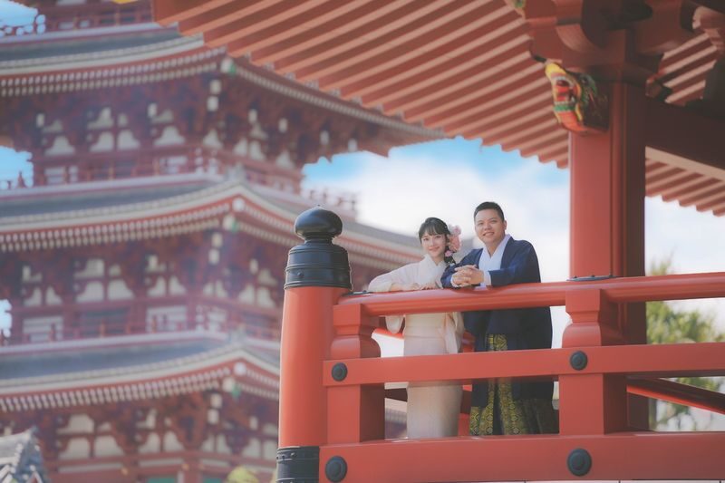 Tokyo Asakusa Kimono Commemorative Photo Shoot (Provided by HANAYAKA) - From the studio to Sensoji Temple
