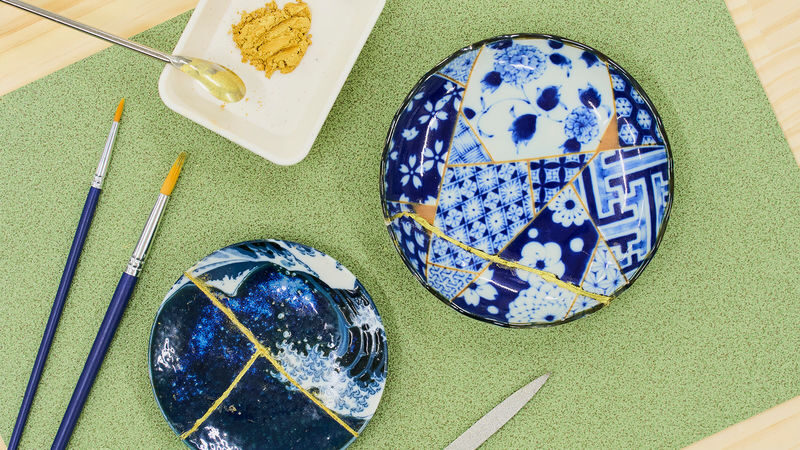 Tokyo: Japanese Gold Repair Kintsugi Workshop in Shinjuku - Choosing a plate and making it yours