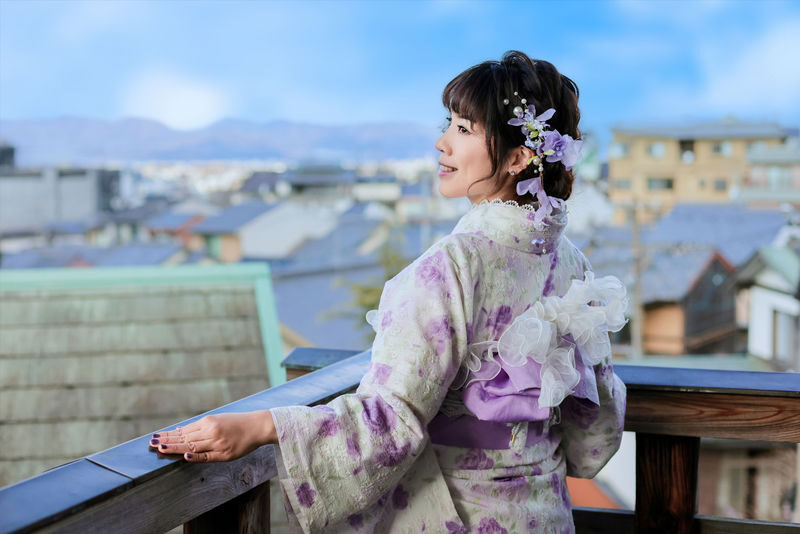 Tokyo Kimono, Furisode, and Yukata Rental Experience | Exquisite Hairstyling & Japanese Makeup & Photo Shoot (Ookini Asakusa Kaminarimon) - Wearing a kimono around Senso-ji