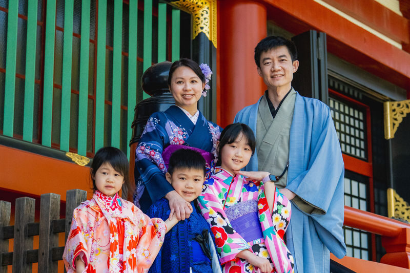 Tokyo Kimono Rental Experience & Family-Children-Lovers & Photography (Asakusa Ai Wafuku) - Getting dressed, with help from experienced staff