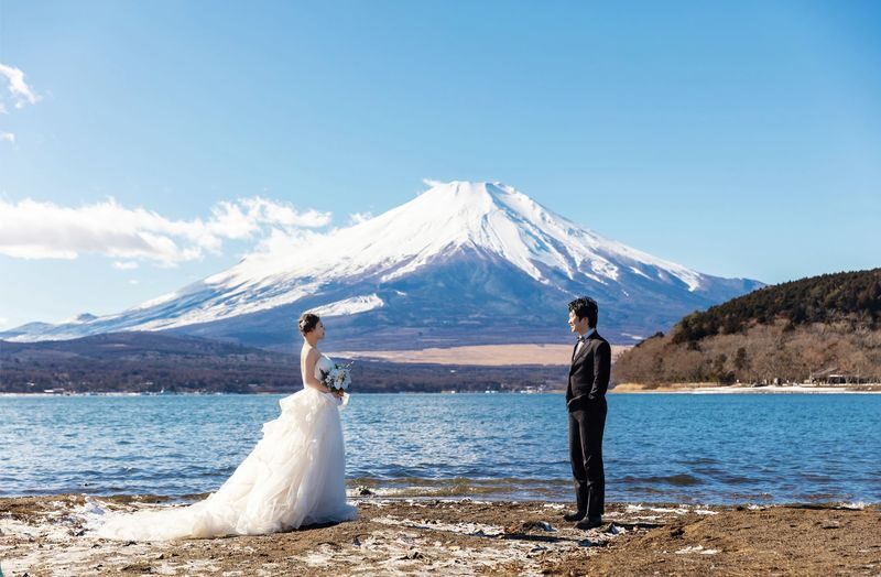 Tokyo & Mt. Fuji Wedding Dress Kimono One-Day Pre-Wedding Photoshoot Experience (All-Inclusive Package) - The 7 a.m. studio start in Kameido