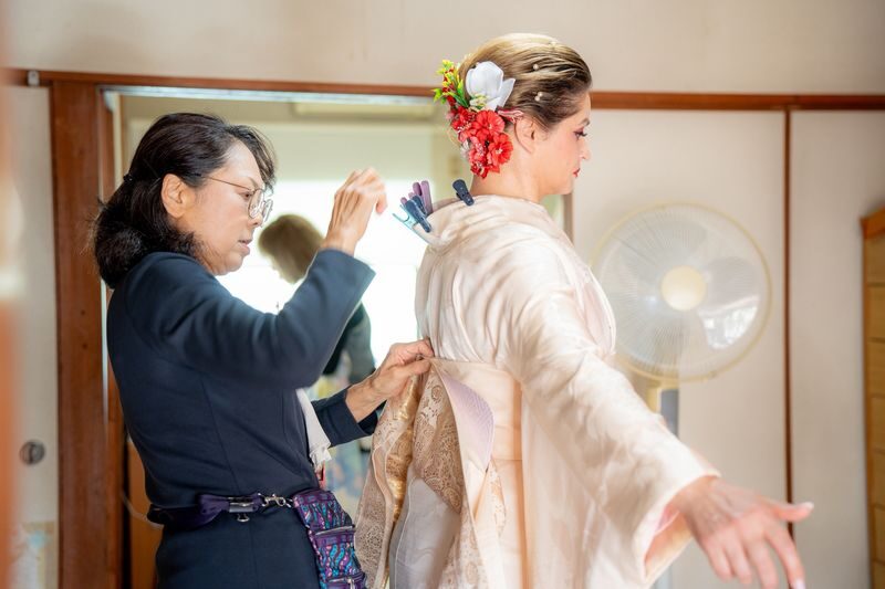 Tokyo Shinto Wedding Ceremony with Bridal Kimono & Photos - A 50-minute session at Sumida Park